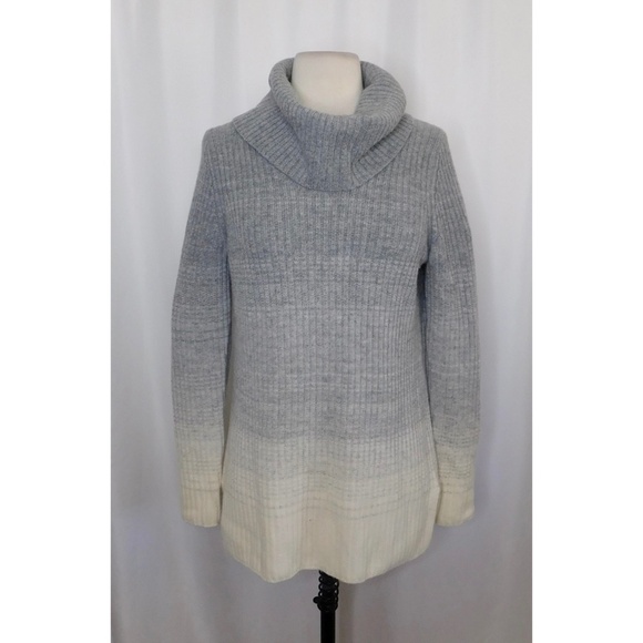 Women’s THEORY Madalina Ombré Charmant Turtleneck Sweater Wool Cashmere Small - Picture 3 of 11